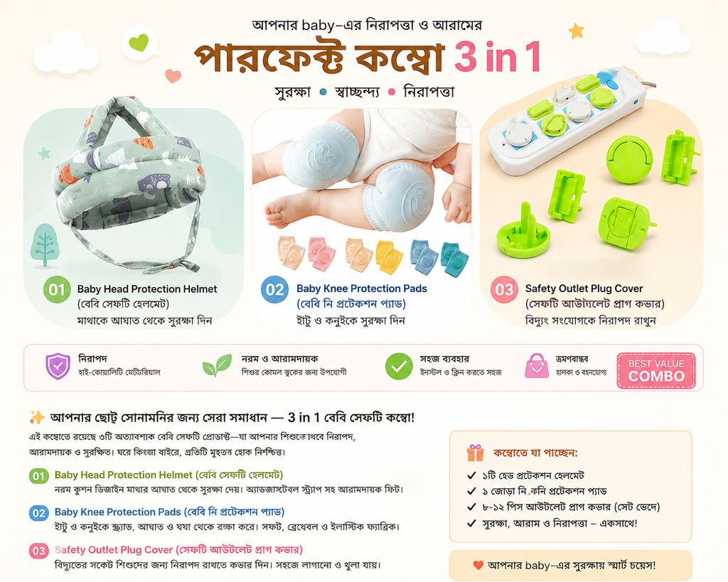 Baby Safety Essentials 3 in 1 Combo